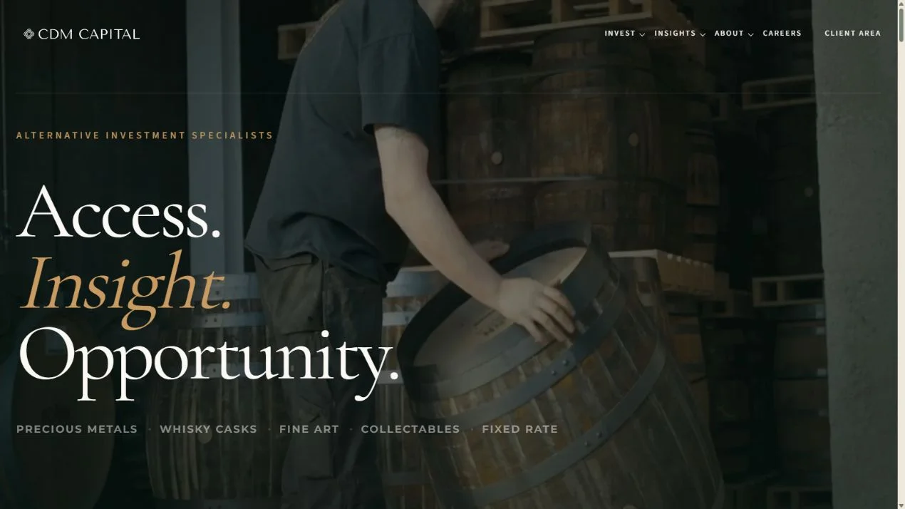 CDM Capital live website preview
